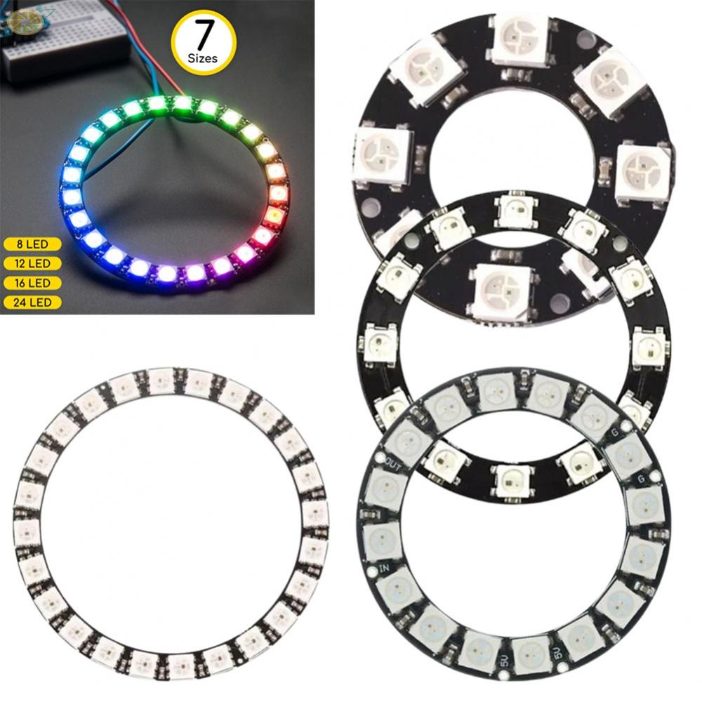 【VARSTR】5V Individual Addressable RGB LED NeoPixel Ring for ArduinoWS2812  brand new and high quality