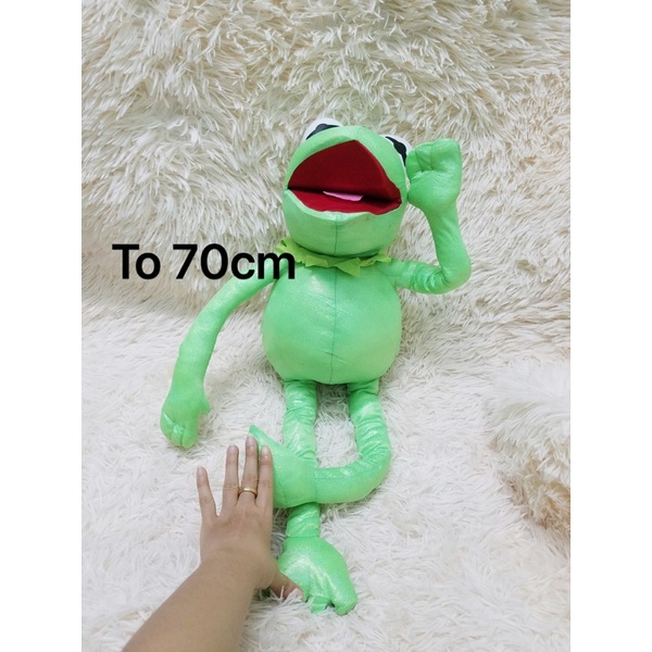 gấu bông Ếch Kermit size to 50cm nhám chính hãng nhồi bông