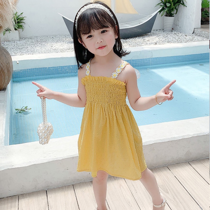 Đầm Công Chúa Thắt Nơ Cho Bé Gái AKKU