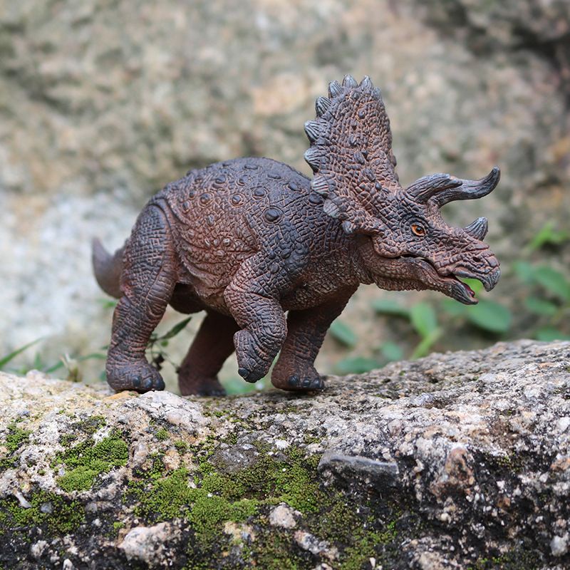 Đồ chơi mô hình khủng long 3 sừng triceratops gập được hàm