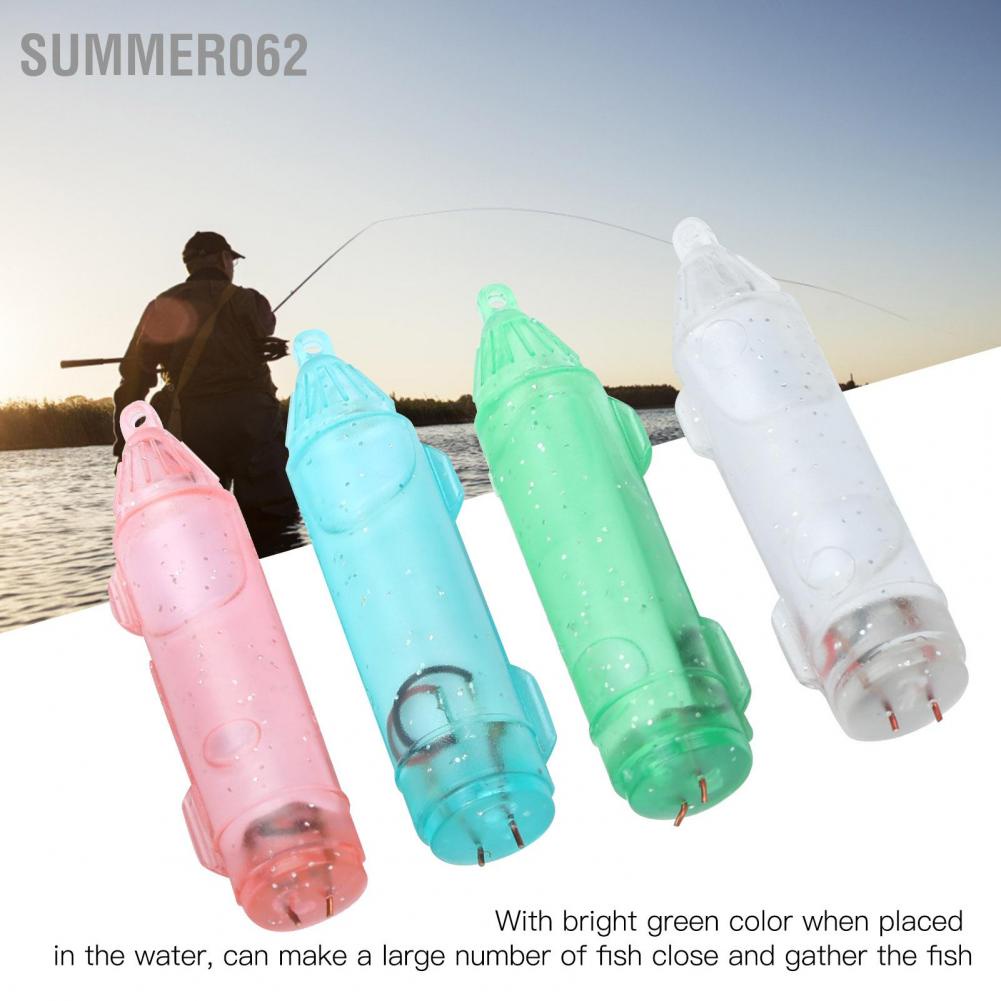 Summer062 4Pcs Fishing LED Lure Light Underwater Lamp Waterproof Bait Tool
