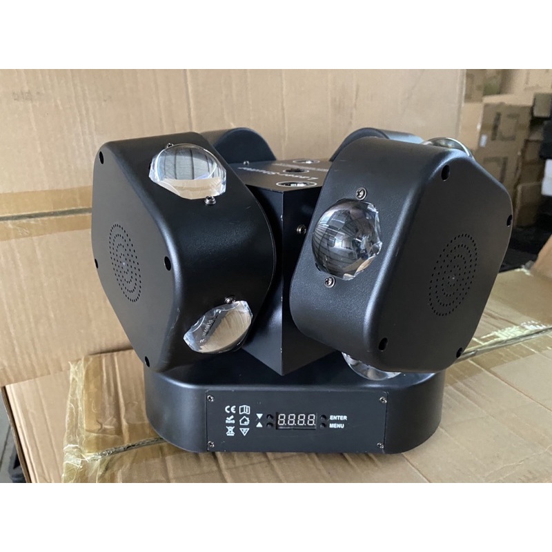 Đèn moving 4 đầu 16 mắt 3in1