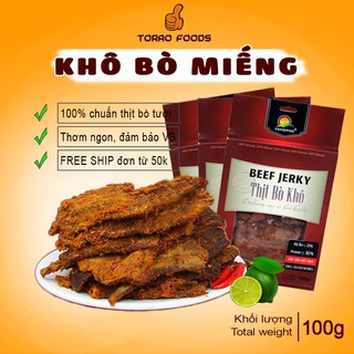 Combo 3 khô bò miếng Fansipan 100gr - khô bò miếng mềm - khô bò miếng bò thật loại 1 - khô bò miếng cay An toàn VSTP