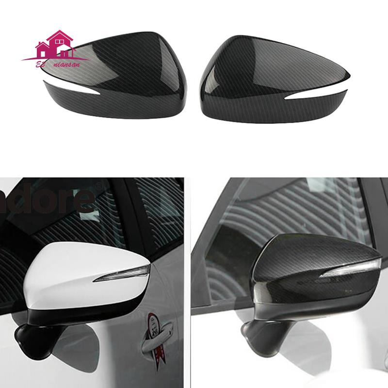 Ốp gương chiếu hậu bằng sợi carbon ABS cho Mazda CX-3 CX3 2015 2016 2017 2018 2019 2020 2021