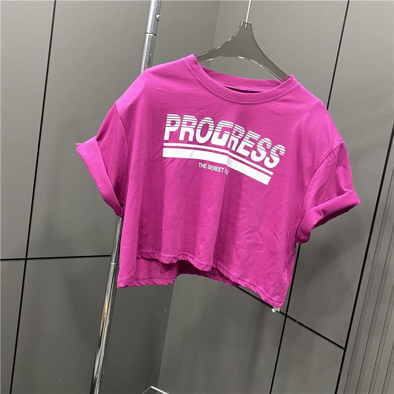 ÁO CROPTOP CHỮ PROGRESS (A2439)