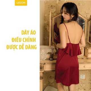 Váy Ngủ Lụa 2 Dây Sexy Cao Cấp (Video + Ảnh Thật)