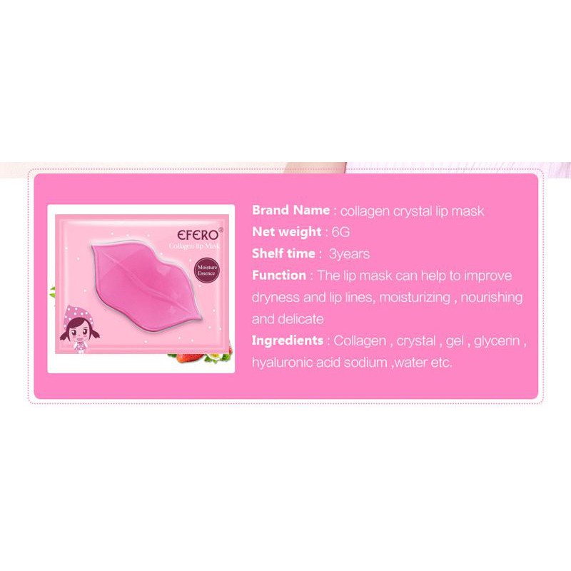 (hàng Mới Về) Mặt Nạ Môi Collagen Efero | BigBuy360 - bigbuy360.vn