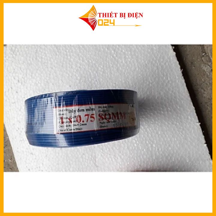 Cuộn dây điện đơn mềm 0.75 mm dài chịu tải tốt