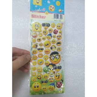 Sticker nổi mặt cười cute