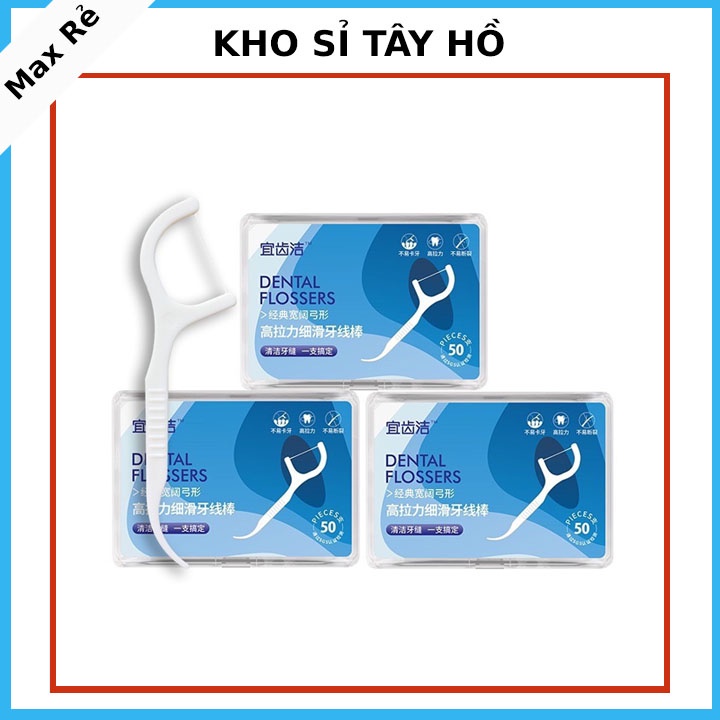 Chỉ nha khoa tiệt trùng hộp 50 cây nhật bản cao cấp