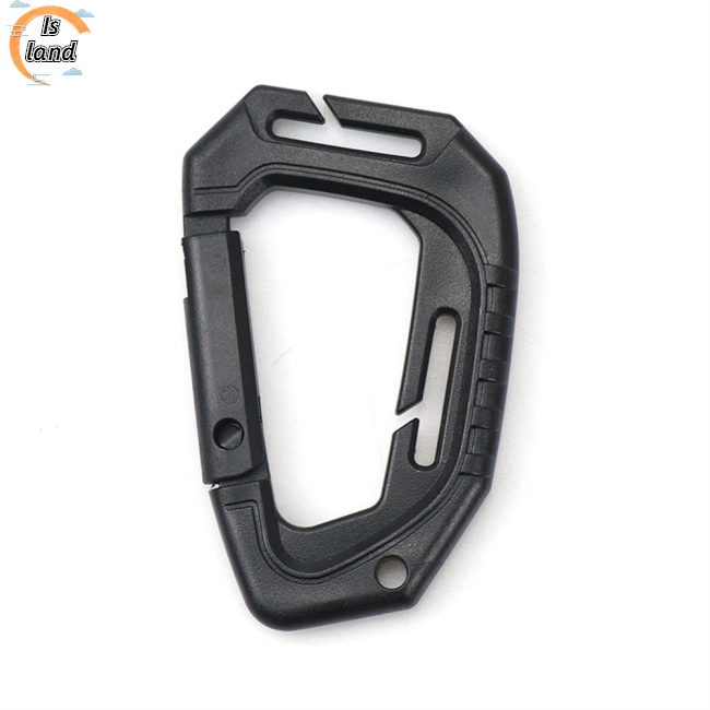 Móc Khóa Carabiner Hình Chữ D Bằng Nhựa Gọn Nhẹ Cho Hoạt Động Ngoài Trời