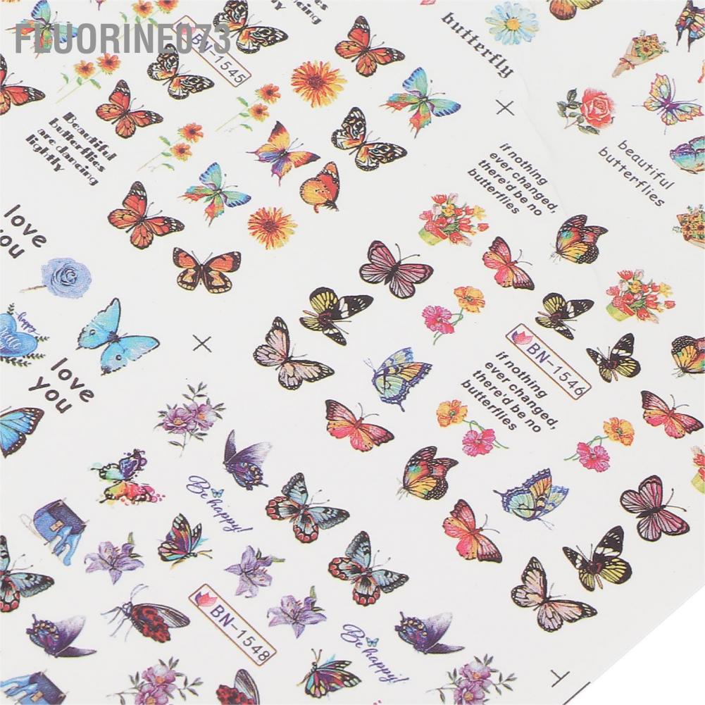 Chiết khấu Bướm Nail Art Stickers Chuyển nước Mẹo làm móng tay Đề can Phụ kiện DIY Móng chân cho Phụ nữ Cô gái  Giao hàng nhanh chóng