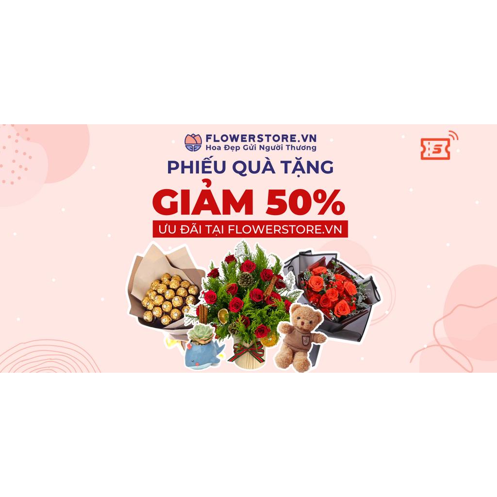 Mã giảm 50% tối đa 150K mọi sản phẩm trên Flowerstore.vn