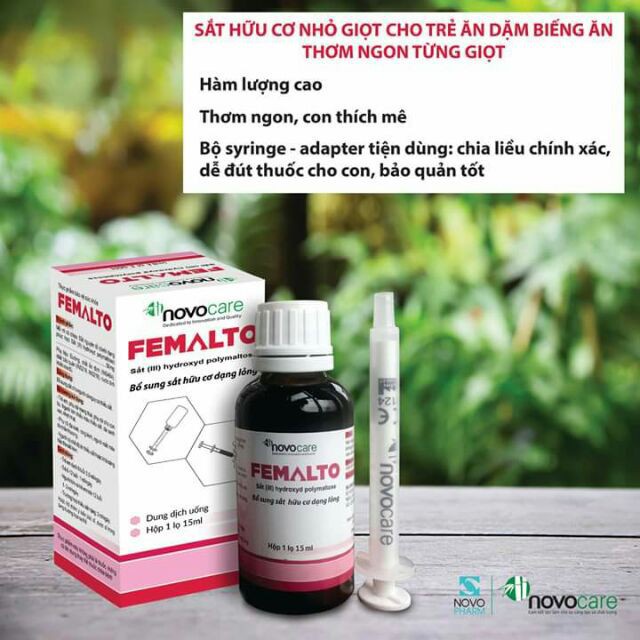 Femalto - Bổ sung Sắt cho Trẻ em, bà Bầu và người thiếu Sắt