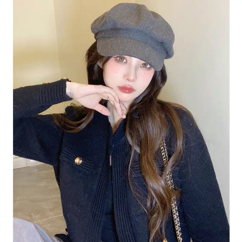 Hàng Mới Về Mới Áo Khoác Cardigan Dệt Kim Tay Dài Dáng Rộng Thời Trang Thu Đông