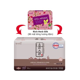Băng Vệ Sinh Thảo Dược Yejimiin Plus Cotton Rich Size S & M (Gói 16 Miếng)