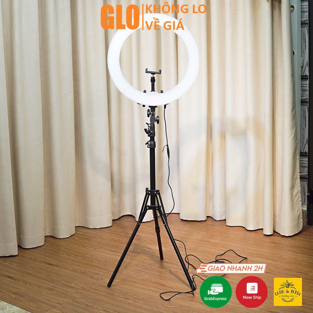 Đèn Livestream 26cm-33cm-45cm Full Bộ Gồm Chân Đèn Và Giá Đỡ Điện Thoại, Hỗ Trợ Bán Hàng, Make Up, Nối Mi