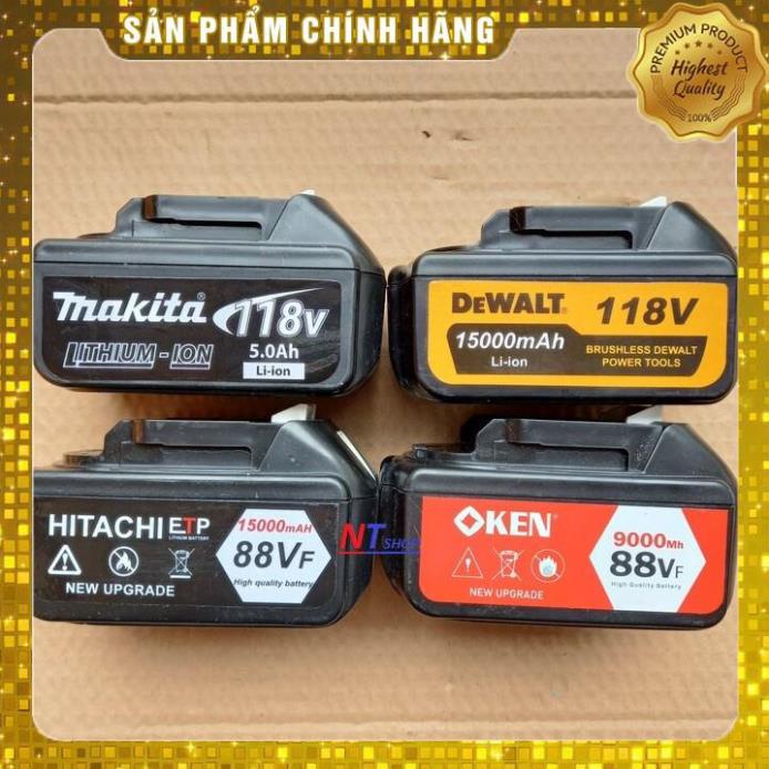 Pin máy siết bulong - Máy khoan 10 cell Dewalt Makita Hitachi Ken (bảo hành 3 tháng) /