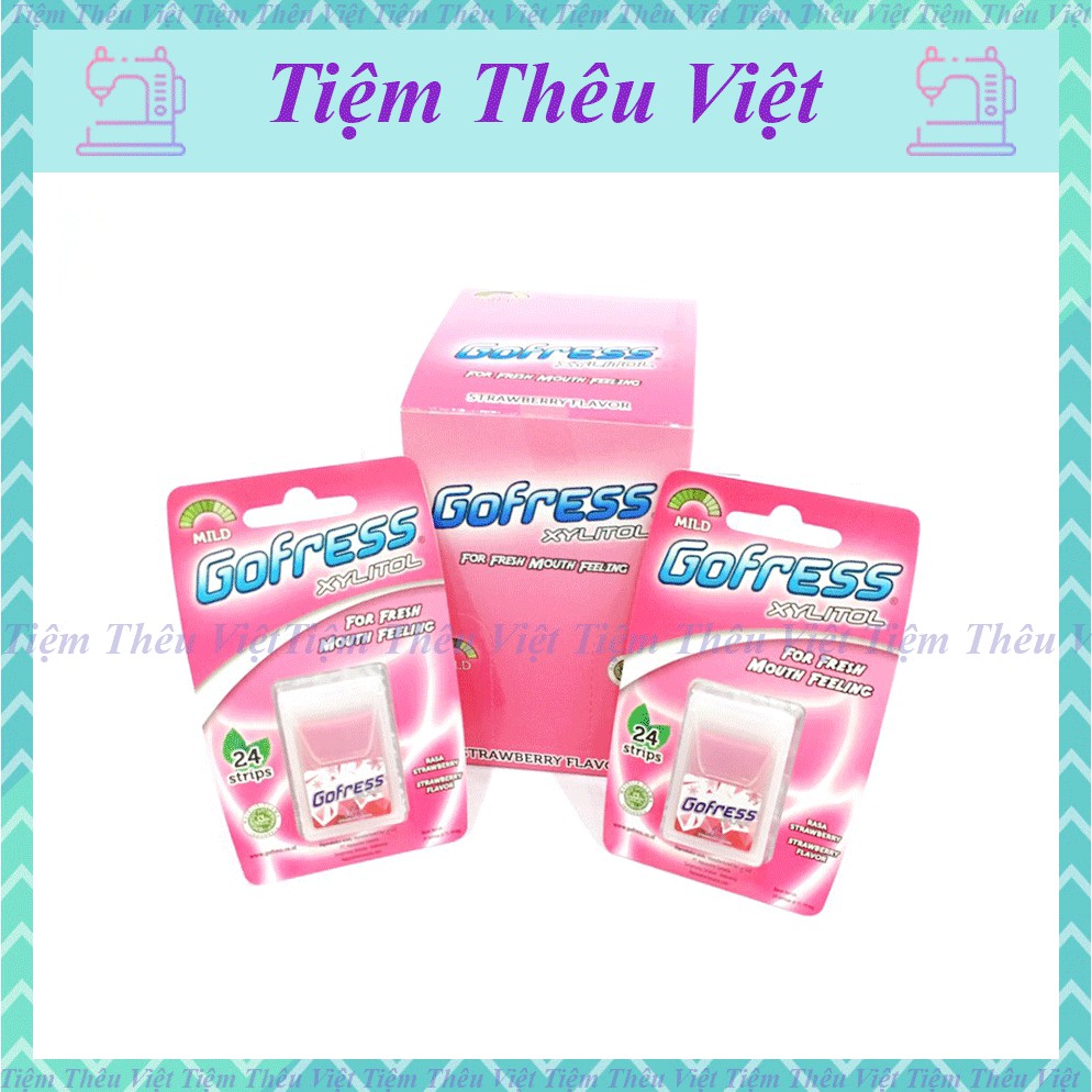 Kẹo Ngậm Gofress Tiệm Thêu Việt Thơm Miệng Vị Dâu