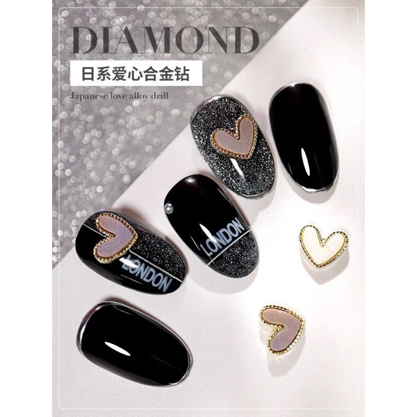 Gói tt charm tim viền bi