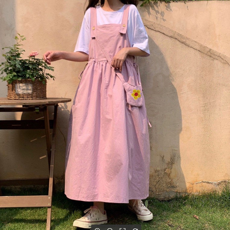 [ẢNH THẬT] SET 3 MÓN ÁO+VÁY YẾM+TÚI | BigBuy360 - bigbuy360.vn