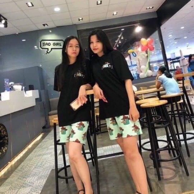 Set Áo Thun Cax-Cax Short Thun Cartoon Perry