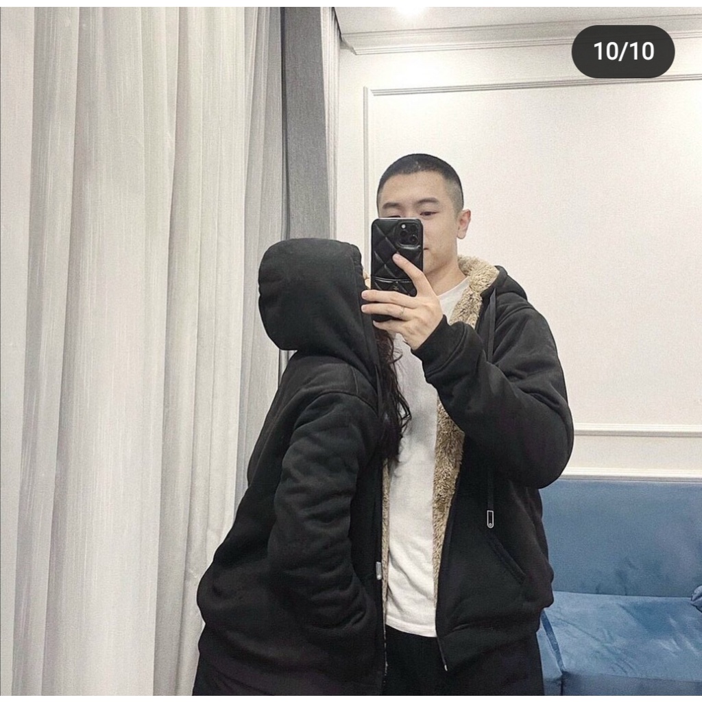 [MỚI VỀ] Áo Hoodie Nam Nữ Unisex Chất Nỉ Bông Lót Lông Form Basic Phong Cách Hàn Quốc 2 Màu Trẻ Trung | BigBuy360 - bigbuy360.vn