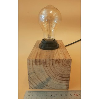 Đèn bàn Gỗ E27 phong cách vintage