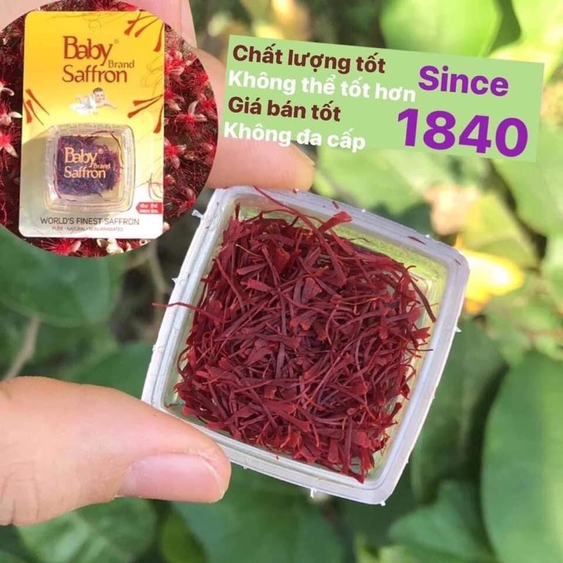 SAFFRON BABY NHỤY HOA NGHỆ TÂY ẤN ĐỘ 1GR