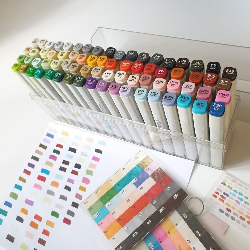 Màu marker Copic Original bán lẻ full mã HKUK tặng sổ marker Shimoo mua nhiều giảm giá ít nhất 10c đọc kĩ mô tả bên dưới