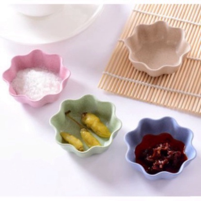 Đĩa Đựng Gia Vị 1 Ngăn Chén Bát Nhỏ Đựng Nước Mắm, Nước Chấm, Xì Dầu Để Bàn Ăn Lúa Mạch KABA