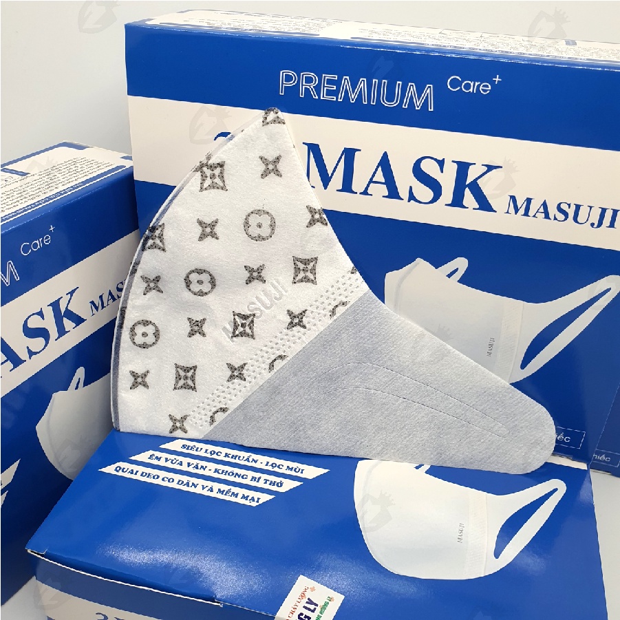 Khẩu Trang 3D Mask Masuji Công Nghệ Dập Nhật Bản ( Hộp 50 Cái ) | BigBuy360 - bigbuy360.vn