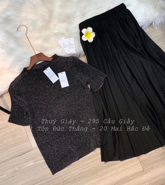 Chân váy dập li cạp chun hàng QCl1 | BigBuy360 - bigbuy360.vn