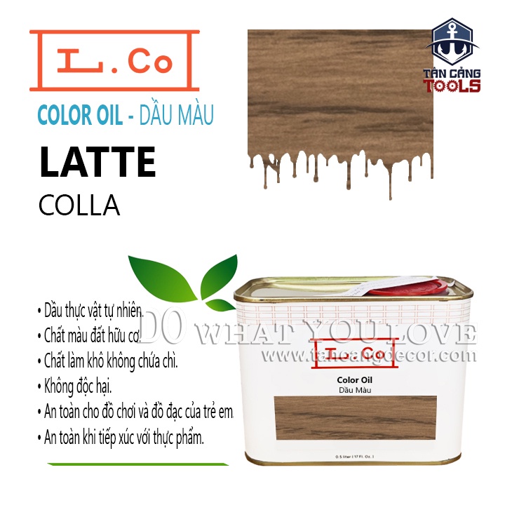 Dầu Màu L.Co – Màu Latte COLLA ( Nhiều Trọng Lượng ) ( Pebble cũ )