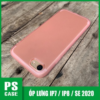 Ốp lưng dẻo hồng mờ chống sốc cao cấp dành cho iPhone 7 / iPhone 8 - PS Case phân phối