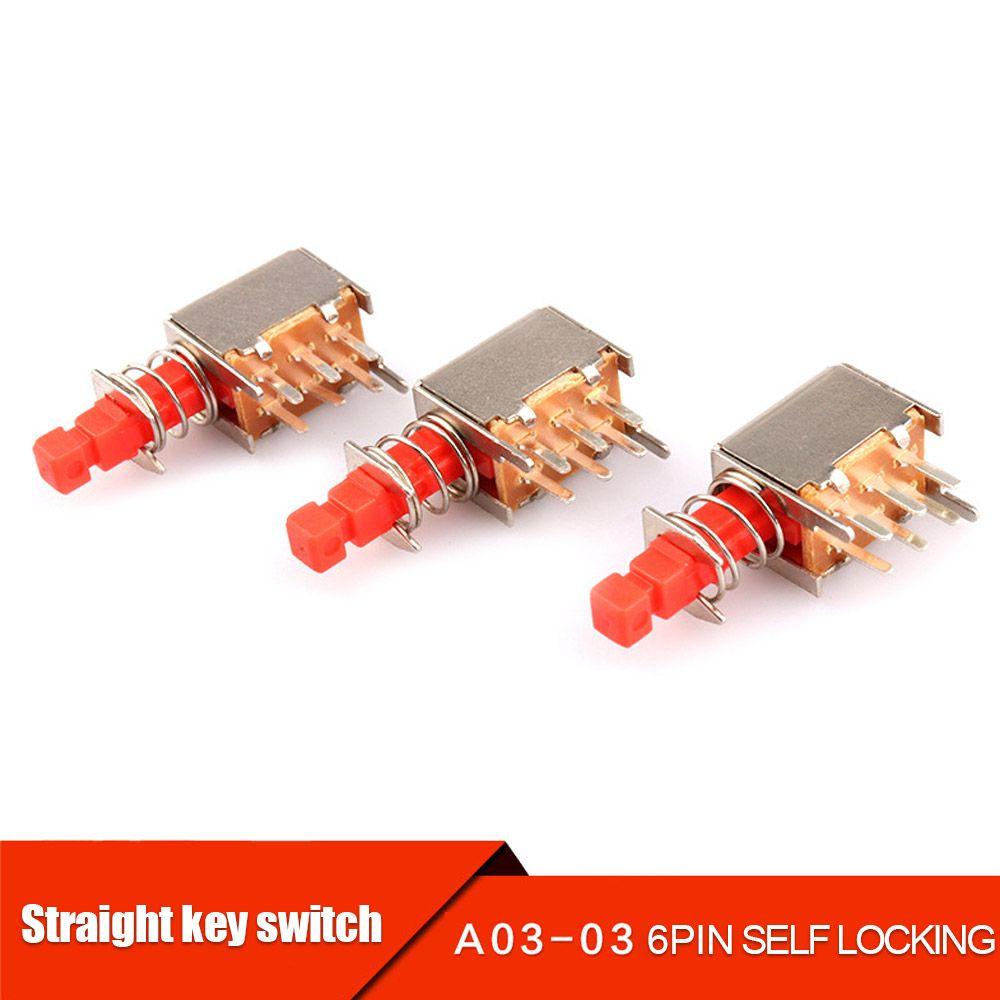 ZAIJIE24 Set 30 Nút Công Tắc Nhấn Tự Khoá 6Pin A03 Chuyên Nghiệp