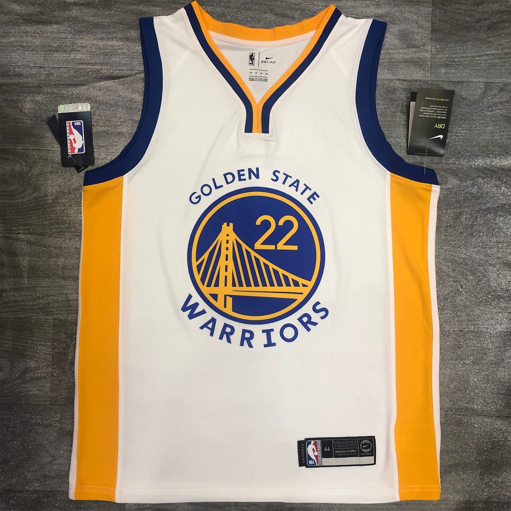 20 Chiến Binh Mùa Chiến Binh Cổ Chữ V Màu Xanh Trắng No. 30 Curry No. 11 Thompson NBA Jersey