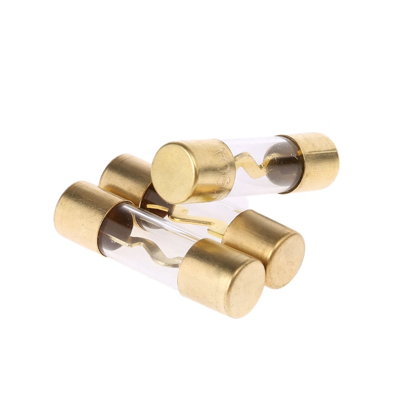 Set 5 Cầu Chì Khuếch Đại Âm Thanh AGU Mạ Vàng