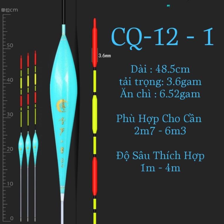 Phao câu đài mã CQ-12 săn hàng tăm phao siêu dài chống mỏi mắt