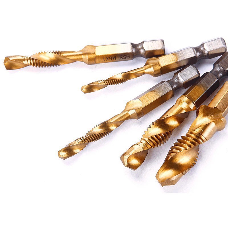 Bộ 6 mũi khoan Taro tạo ren M3-M10 Siêu bền