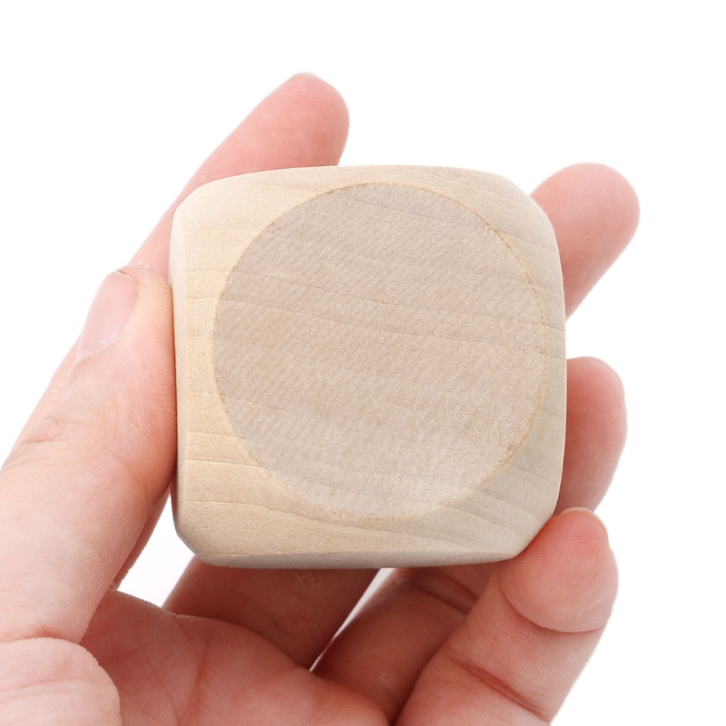 Xúc xắc gỗ trống tự khắc 40mm dùng để chơi trò chơi