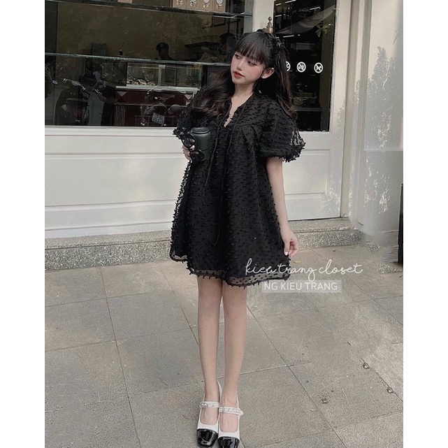 [CANDY TOP] ÁO VÁY BABYDOLL BÔNG NỔI