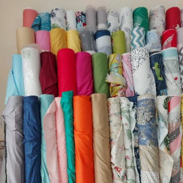 Vải cotton / thô lụa hàn 100%  khổ vải 1m6 bán theo mét tới - ) link từ màu T21 đến T33