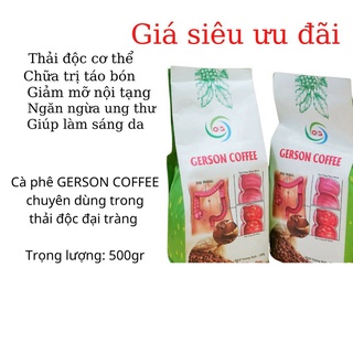 Cà phê hữu cơ thải độc đại tràng GERSON (2 gói 1kg - Chuyên dùng cho thải độc đại tràng)