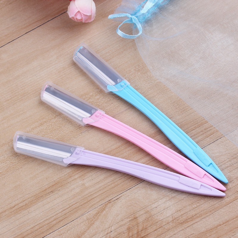 Set 2 Dao Cạo Lông Mày Bằng Thép Không Gỉ Tiện Dụng