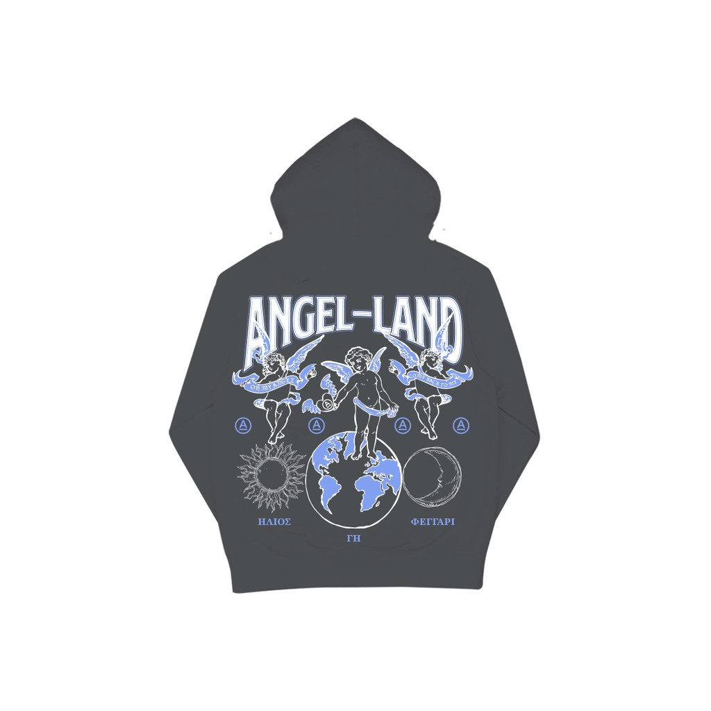 Áo Khoác Hoodie Angel-Land EARTH SUN &amp; MOON Chính hãng Nỉ Bông [SM]