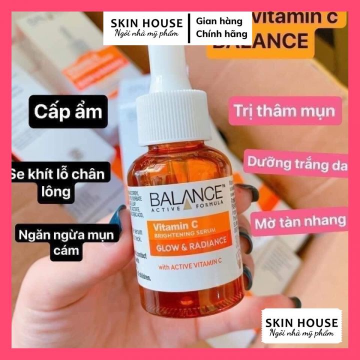 [Mã INCU10SEP giảm 15K đơn 50K] Serum Balance Vitamin C Brightening Serum Glow & Radiance - Tinh Chất VitaminC 30ml