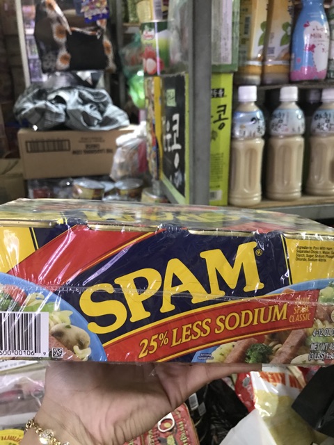 Thịt hộp Spam ít mặn 340gr