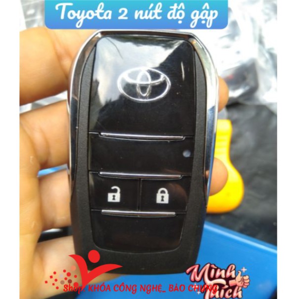 Vỏ độ gập chìa khóa Toyota vios,yaris,altis,fortuner,inova dùng để thay thế cho vỏ chìa thẳng Zin theo xe