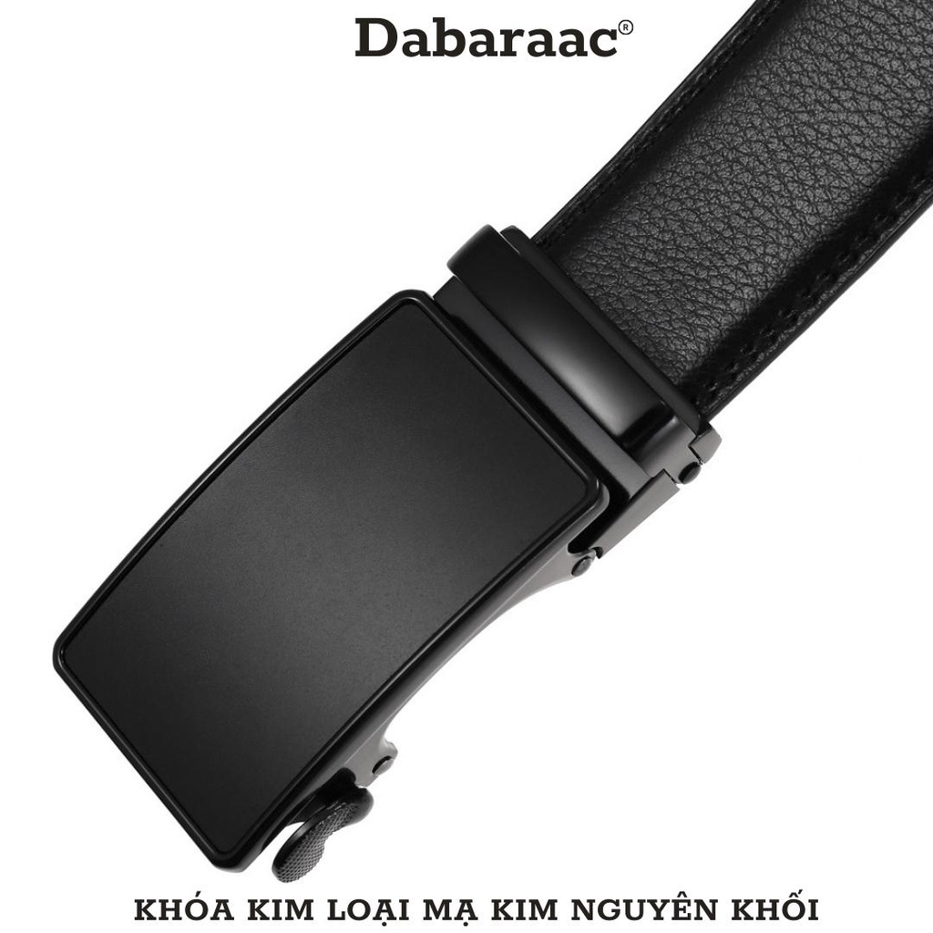Thắt lưng nam da cao cấp khóa kim loại tự động kiểu dáng Basic sang trọng TL49